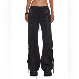 Dolls Kill - Club Exx Techno Beats Suspender Joggers, NWOT